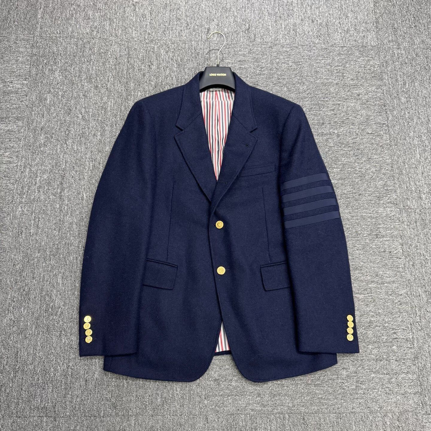 Thom Browne thom browne four-stripe wool suit jacket. Size US L / EU 52-54 / 3 - 1 Thumbnail
