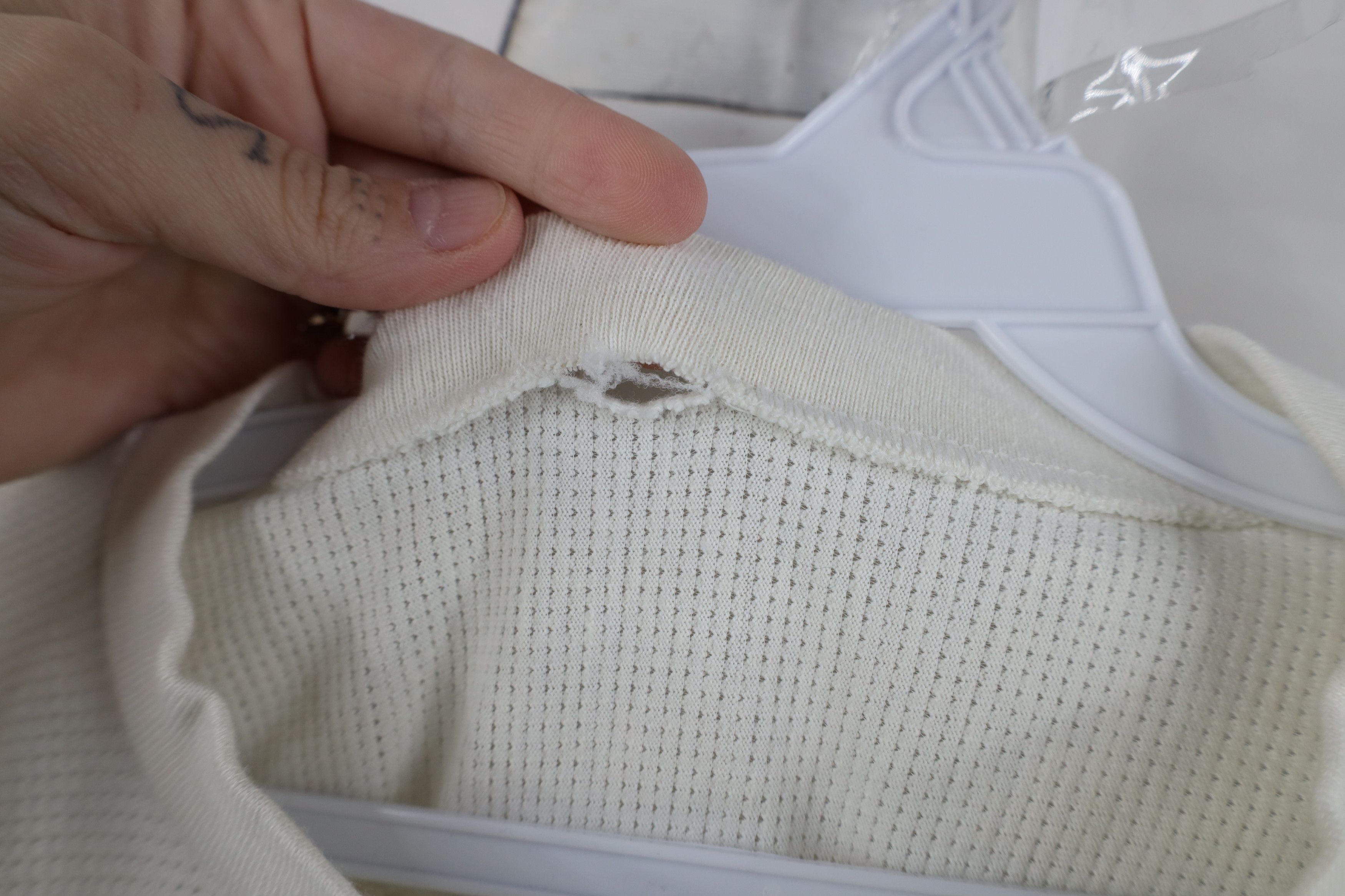 Vintage Vintage 70s College Mesh Henley Jersey T-Shirt White USA Size US M / EU 48-50 / 2 - 6 Thumbnail