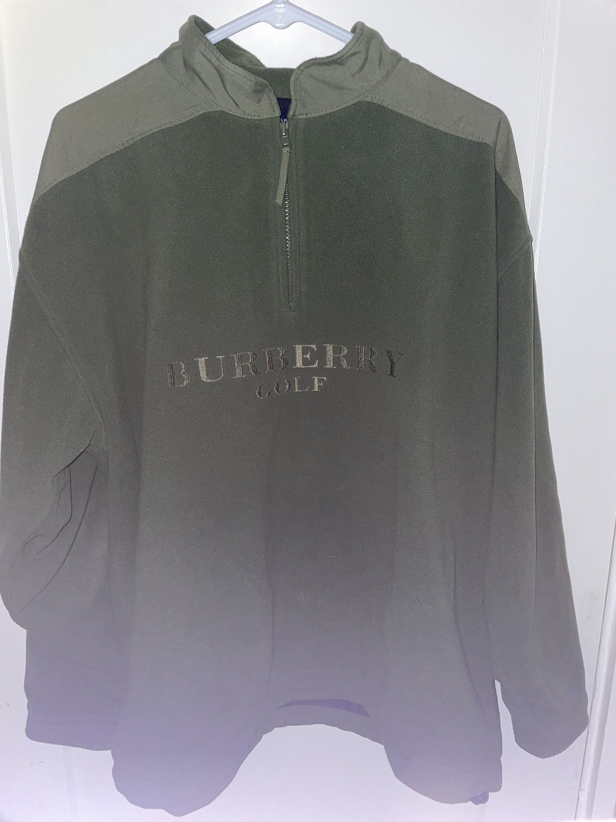 Burberry quarter zip online fleece