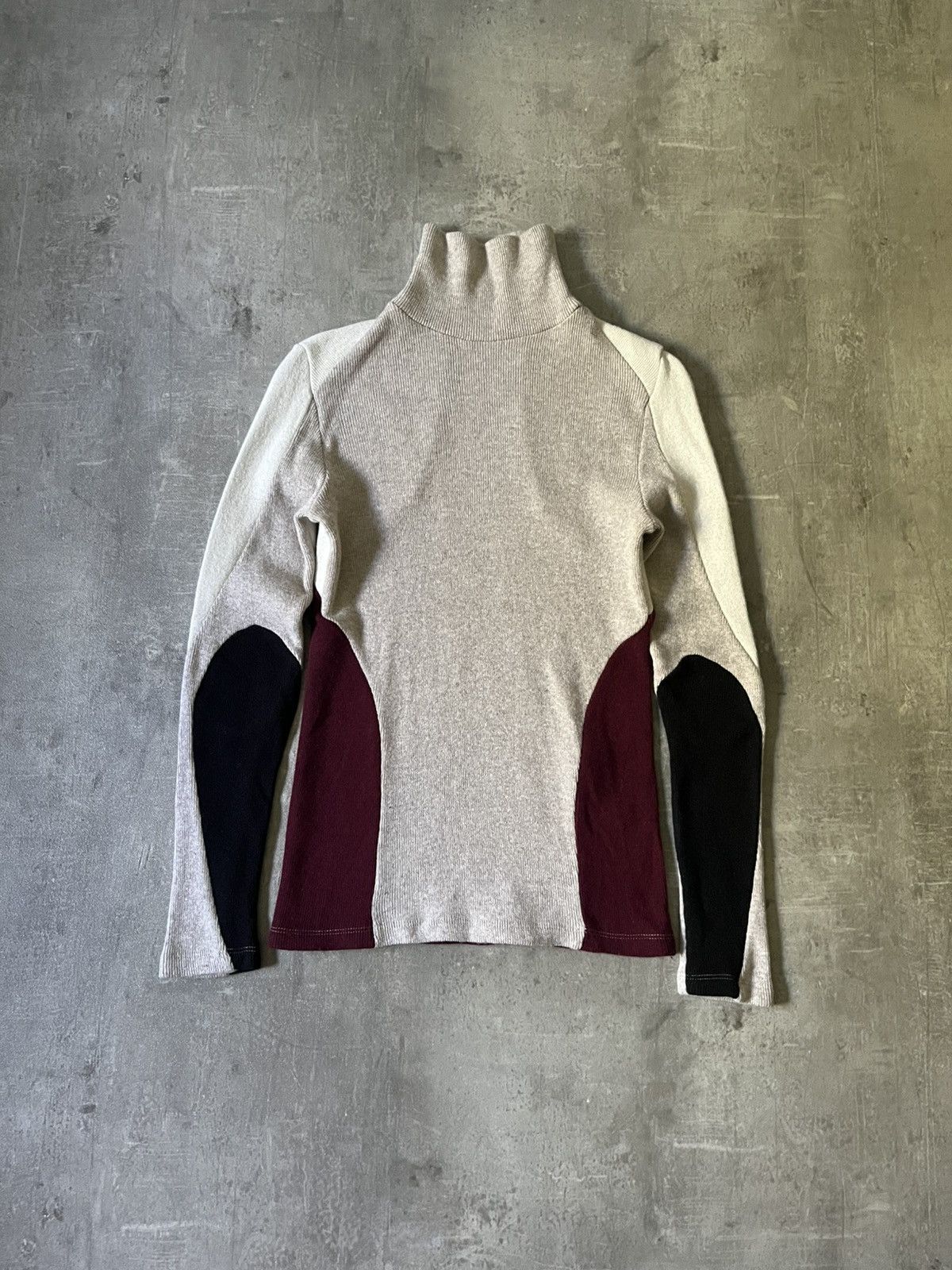 Raf Simons Raf Simons A/W 05-06 Abstract color block turtleneck sweater Size US S / EU 44-46 / 1 - 1 Thumbnail