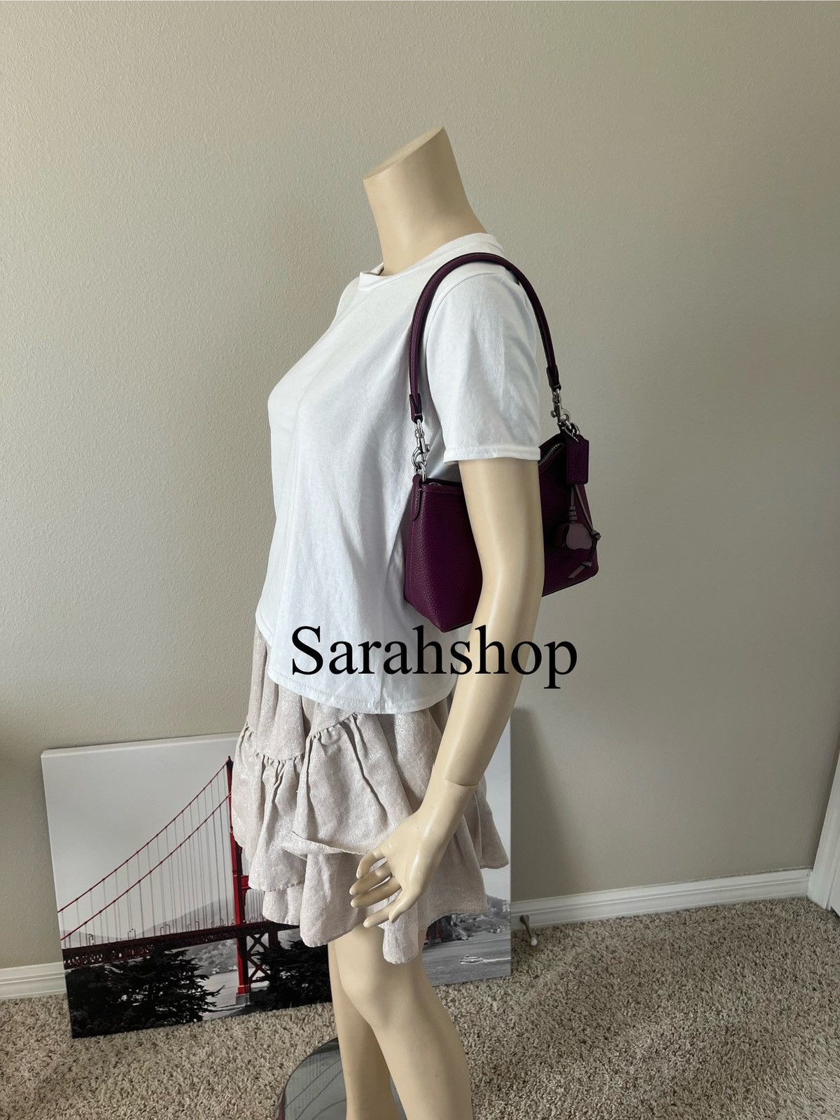 Coach Coach Laurel Small Shoulder Bag With Floral Charm Size ONE SIZE - 5 Thumbnail