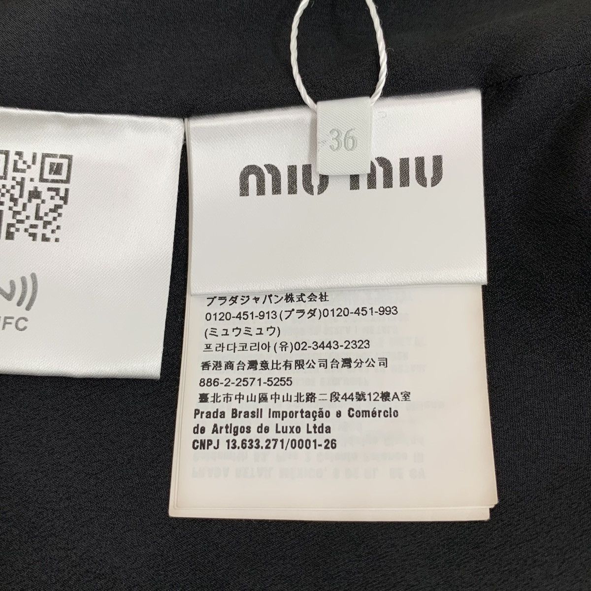 Miu Miu Miu Miu 23 Black Polka Dot Lace-Up Bow Short Sleeve Dress Size XS / US 0-2 / IT 36-38 - 6 Thumbnail