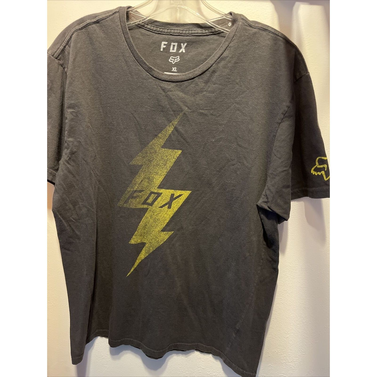 Fox Racing Fox mens XL Gray short sleeve premium cotton Graphic T-Shirt Size US XL / EU 56 / 4 - 9 Thumbnail