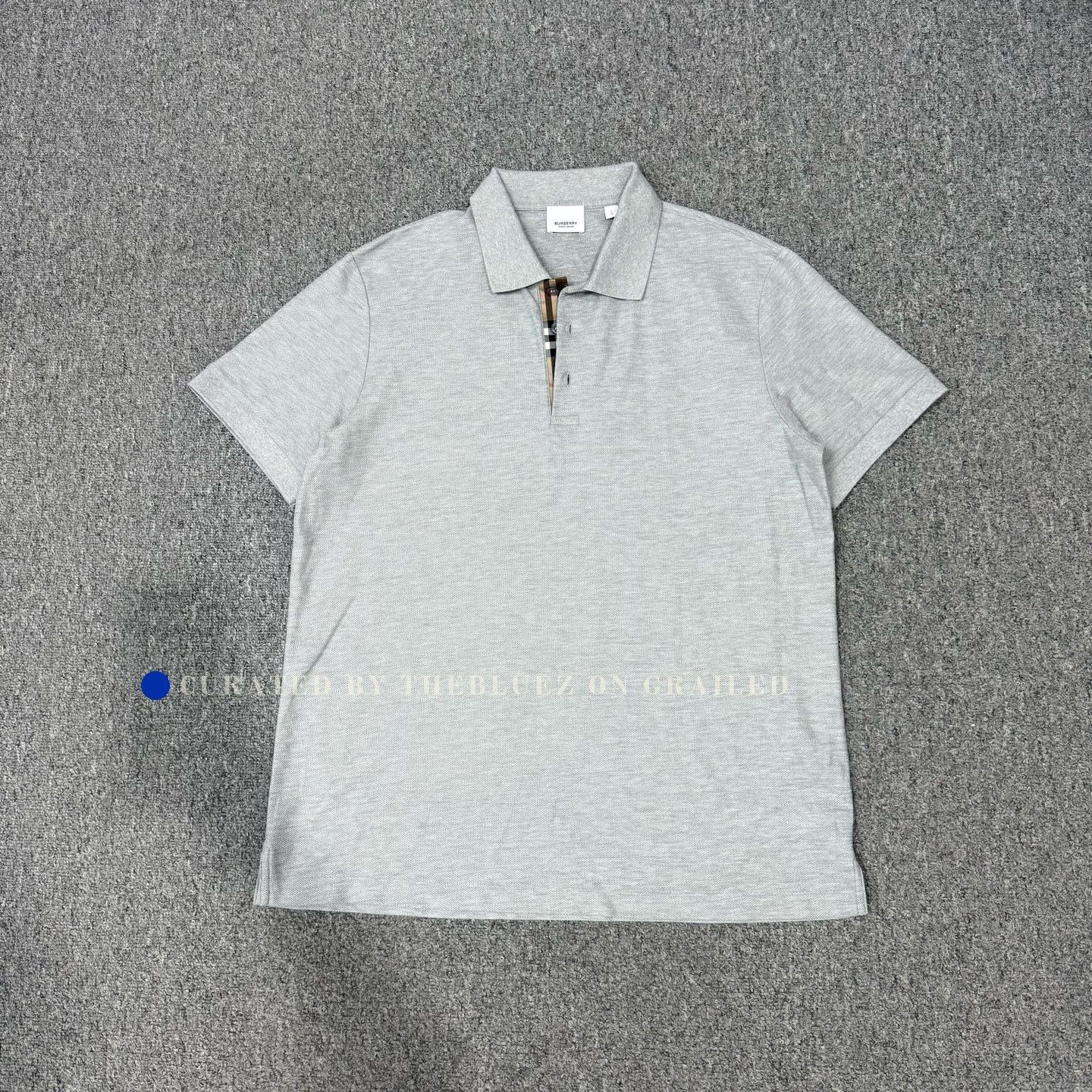 Burberry Burberry Plaid Collar Short-Sleeve Polo Size US L / EU 52-54 / 3 - 1 Thumbnail