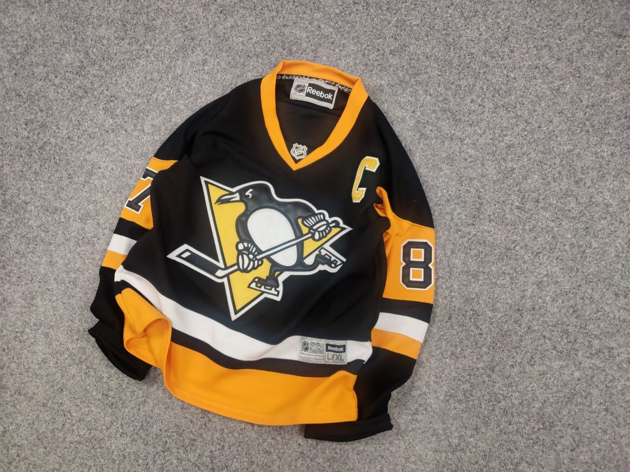 Reebok Vintage Reebok NHL CCM Penguins Crosby Stitched Hocke Jersey Size US S / EU 44-46 / 1 - 3 Thumbnail