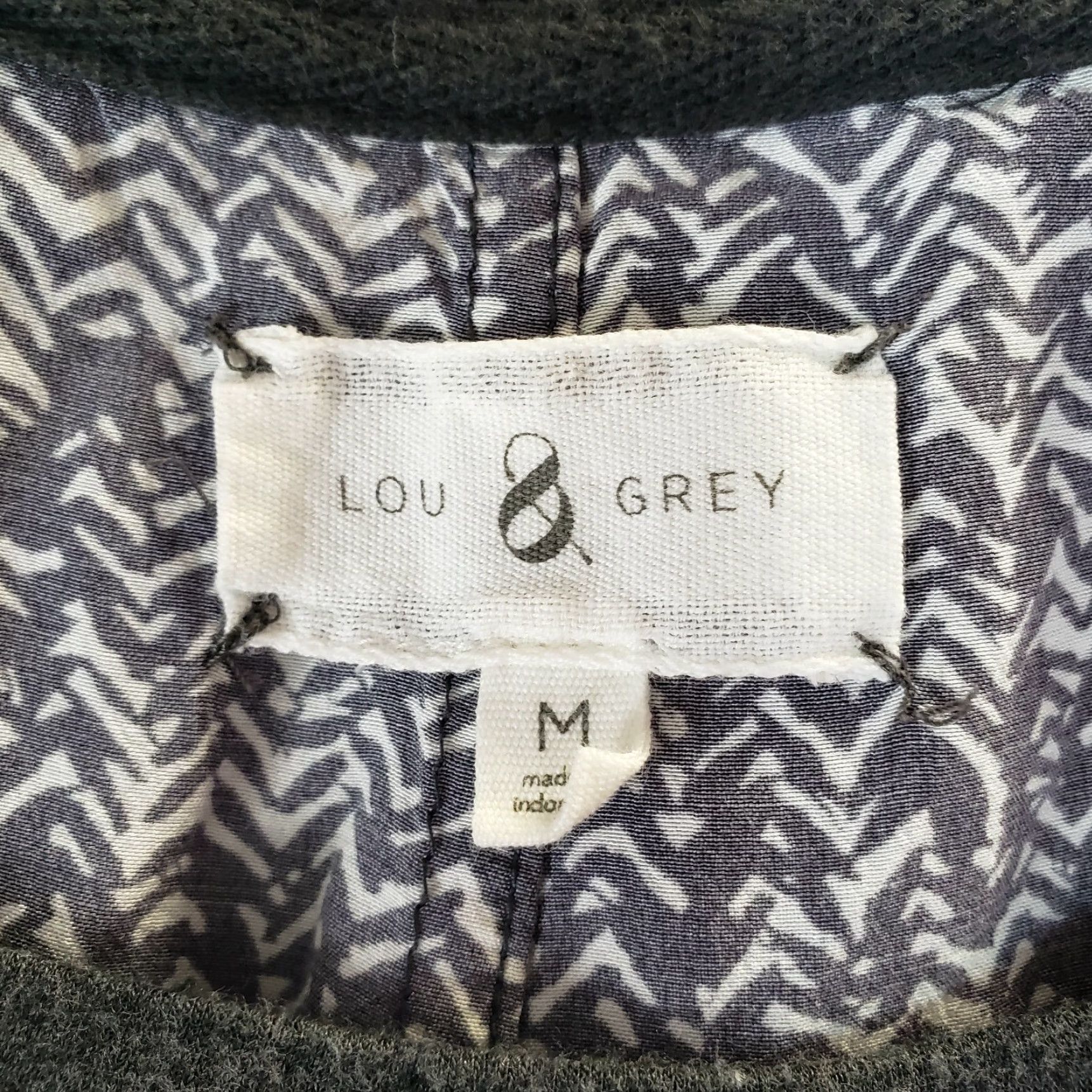 Lou & Grey Lou & Grey Blouse Womens Long Sleeve M Gray Rayon Size M / US 6-8 / IT 42-44 - 5 Thumbnail