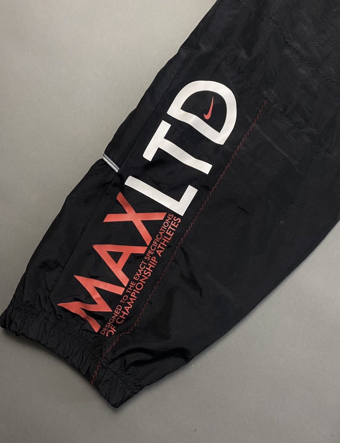 Vintage Nike Air Max LTD vintage black red track pants swoosh 2000s Size US 38 / EU 54 - 6 Thumbnail