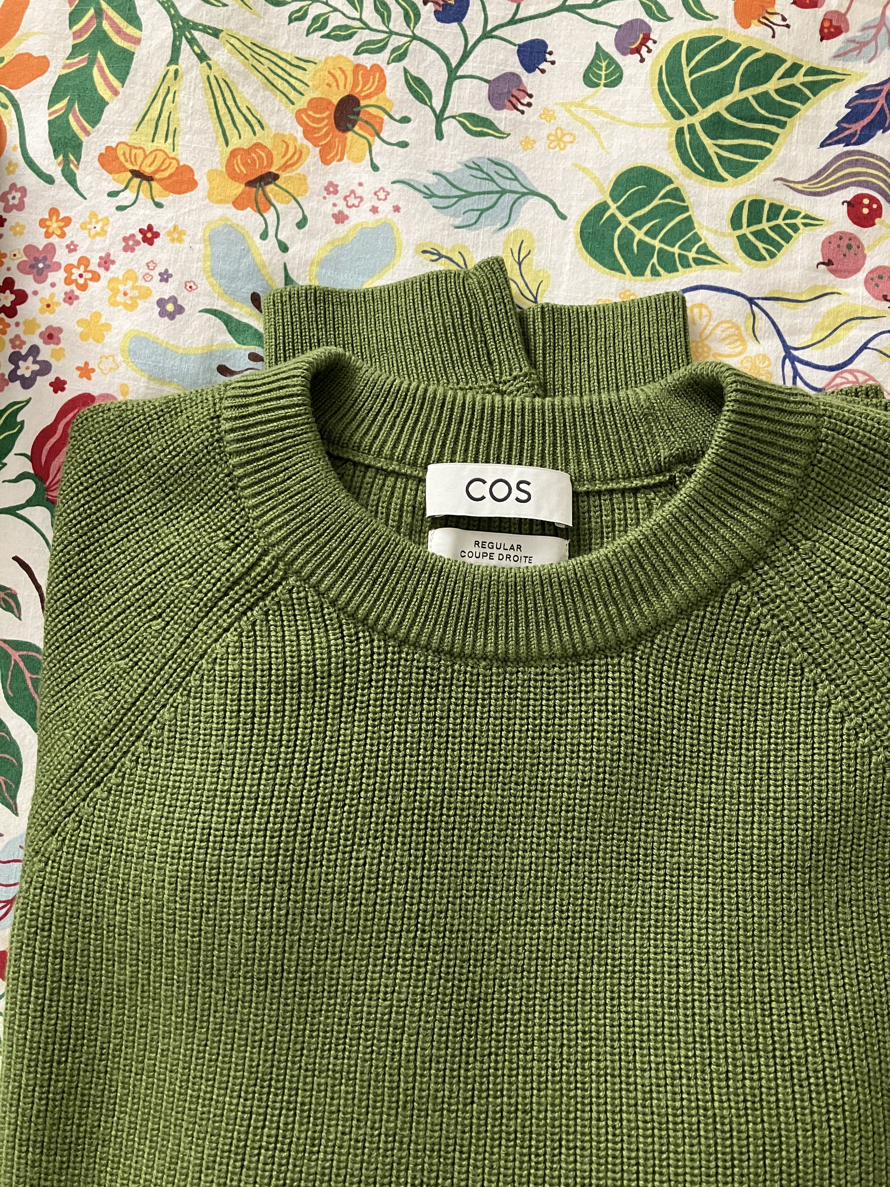 Cos Green Crew Neck Wool Sweater Size US M / EU 48-50 / 2 - 9 Thumbnail