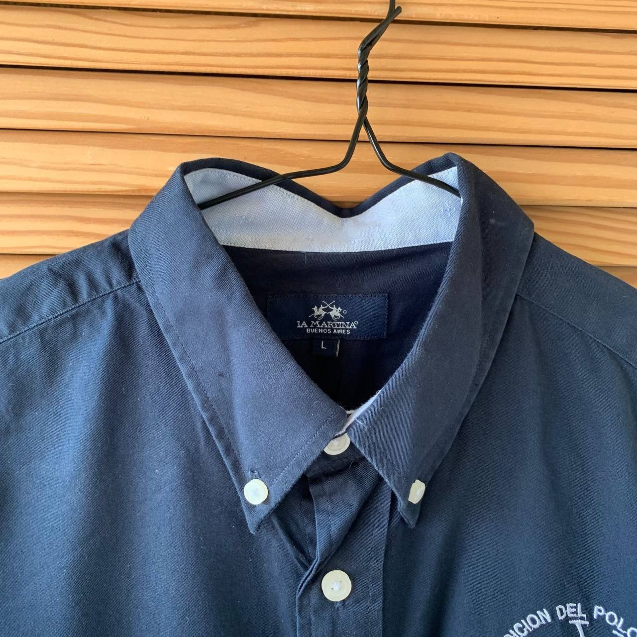La Martina Rare! Vintage La Martina Maserati Big Logo Shirt Button Up Size US L / EU 52-54 / 3 - 12 Thumbnail