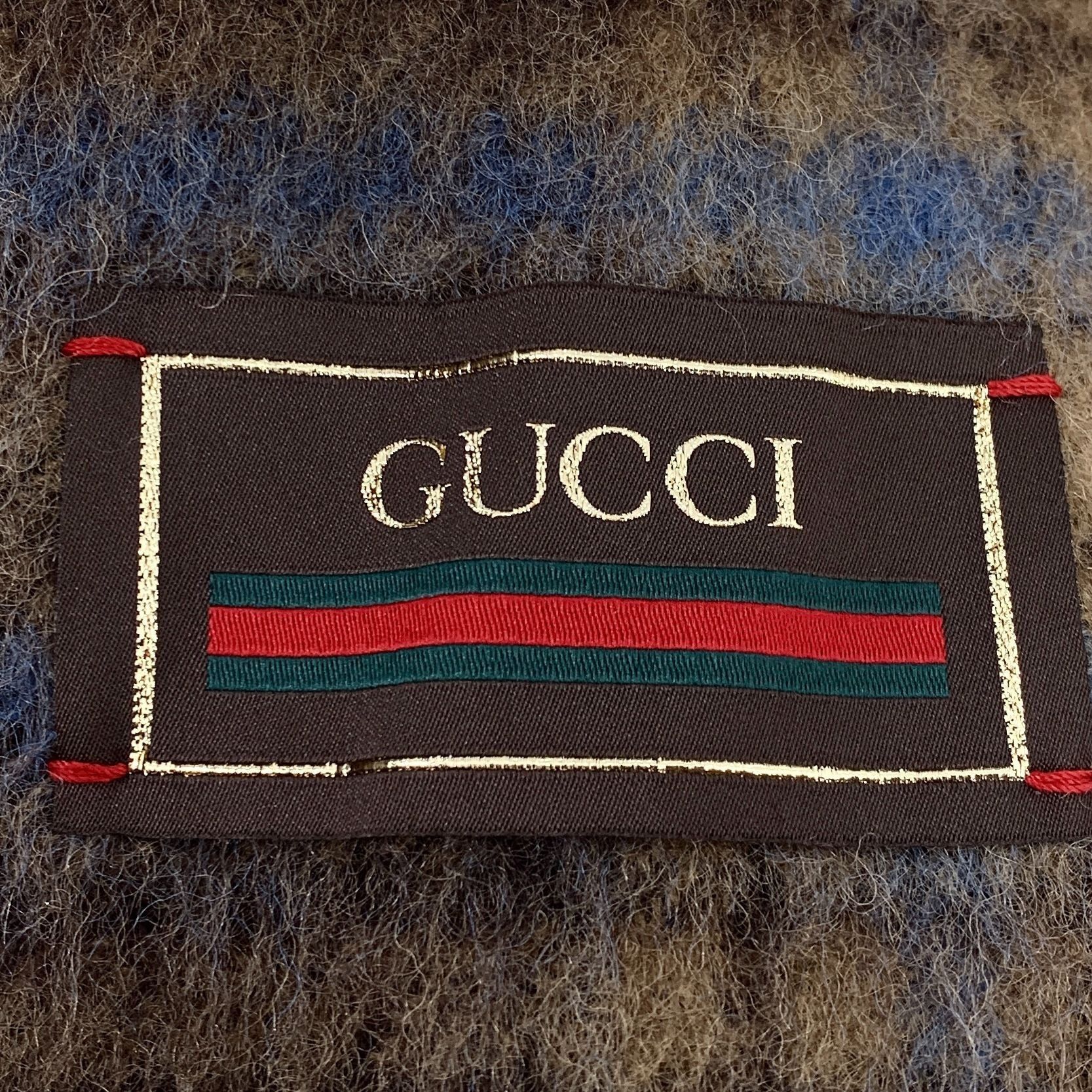 Gucci Gucci Brown & Blue Checked Wool Single-Breasted Coat With La Size XL / US 12-14 / IT 48-50 - 4 Thumbnail