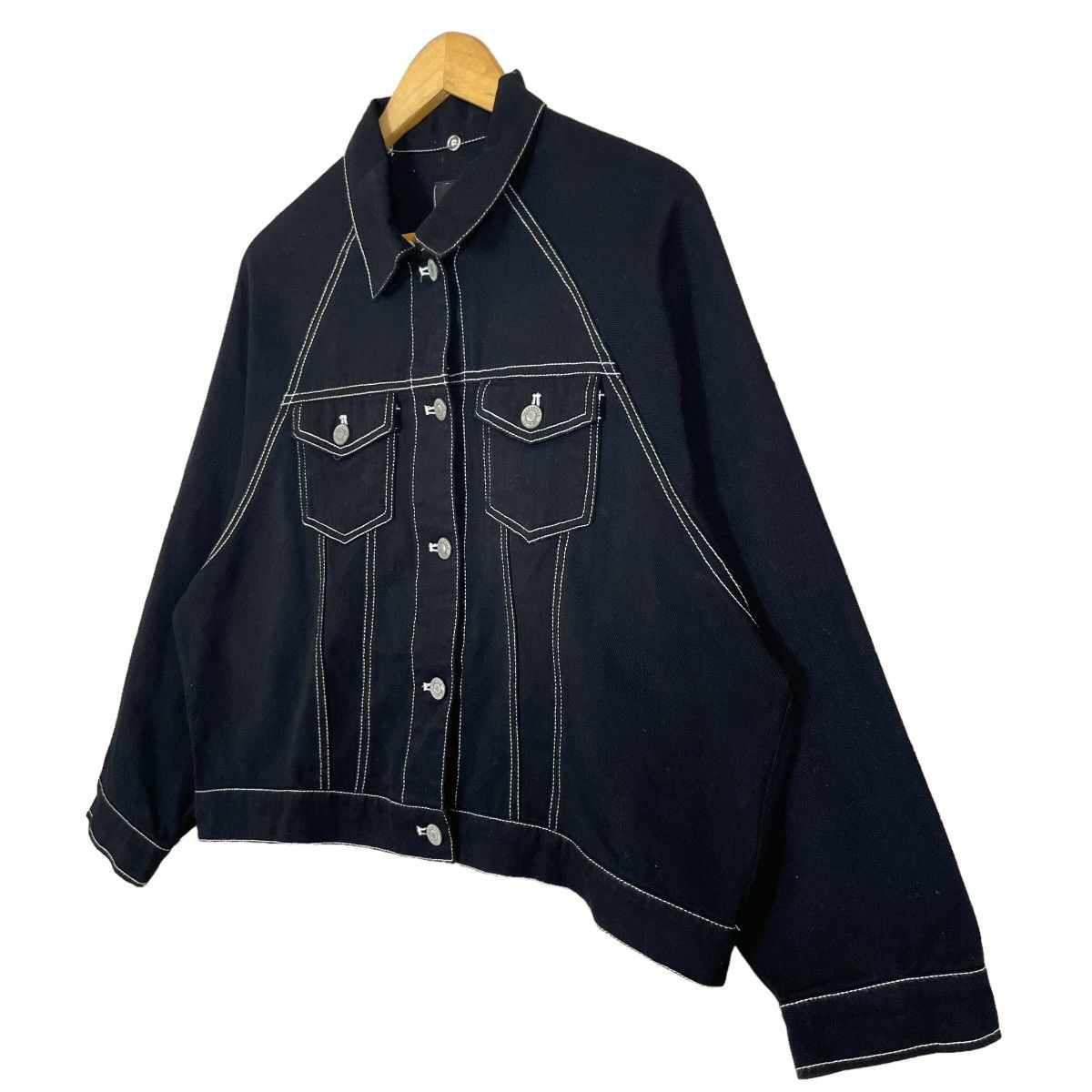 If Six Was Nine Vintage Lutique Japan Denim Jacket Women Designer Button Up Size M / US 6-8 / IT 42-44 - 3 Thumbnail