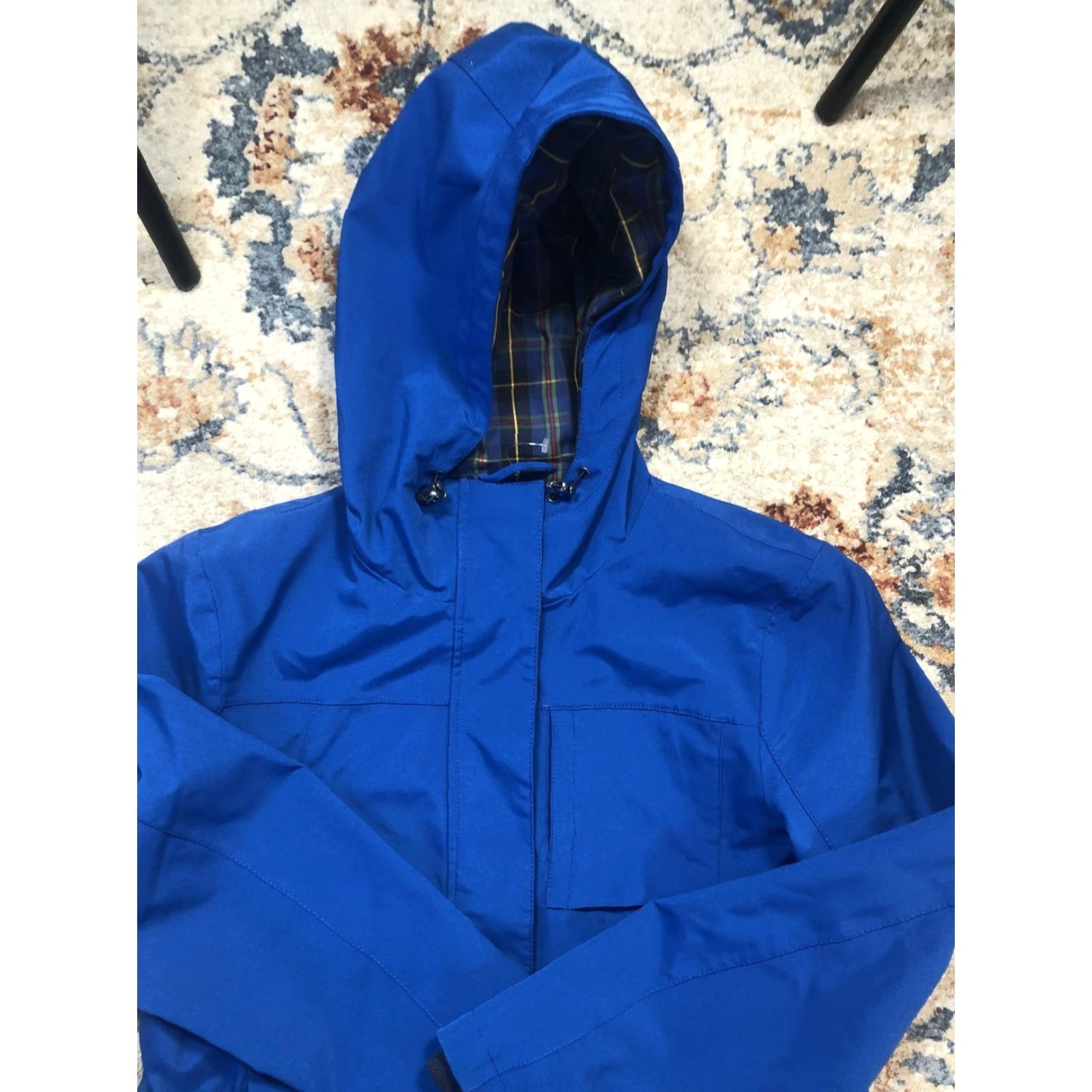 Pendleton Pendleton Jacket Women's M Hooded Full Zip Blue Plaid Lined Rain Outdoor Mid-Length Coat Size M / US 6-8 / IT 42-44 - 2 Thumbnail