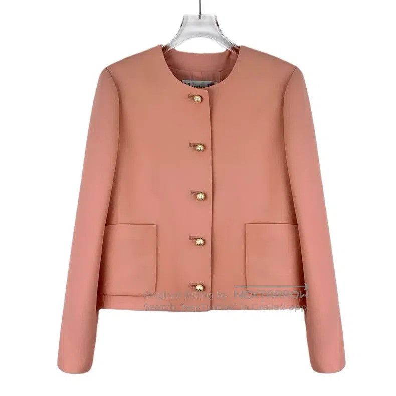 Dior Dior Pink logo buckled wool round neck small fragrance sty Size XXS / US 00 / IT 34 - 1 Thumbnail