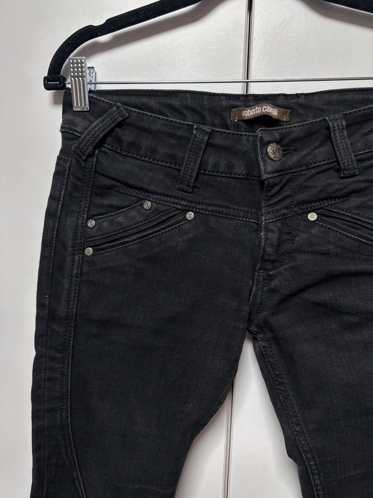 Roberto Cavalli Roberto Cavalli Vintage Scab Repair Distressed Skinny Jeans Size 25" / US 0 / IT 36 - 4 Thumbnail