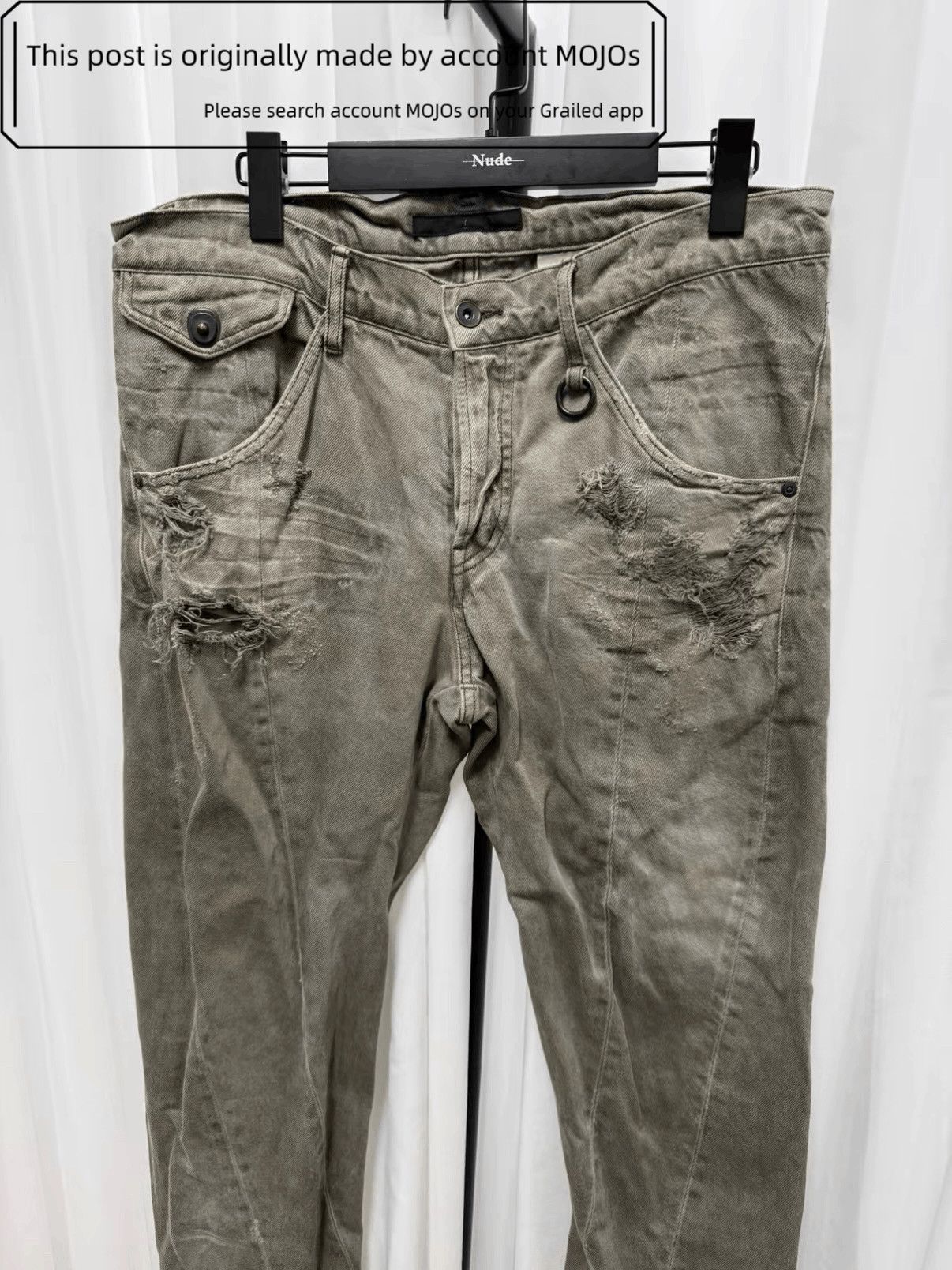Julius Sz 3 Julius 7 10SS Mud Distressed Denim mojos71213 Size US 32 / EU 48 - 2 Thumbnail