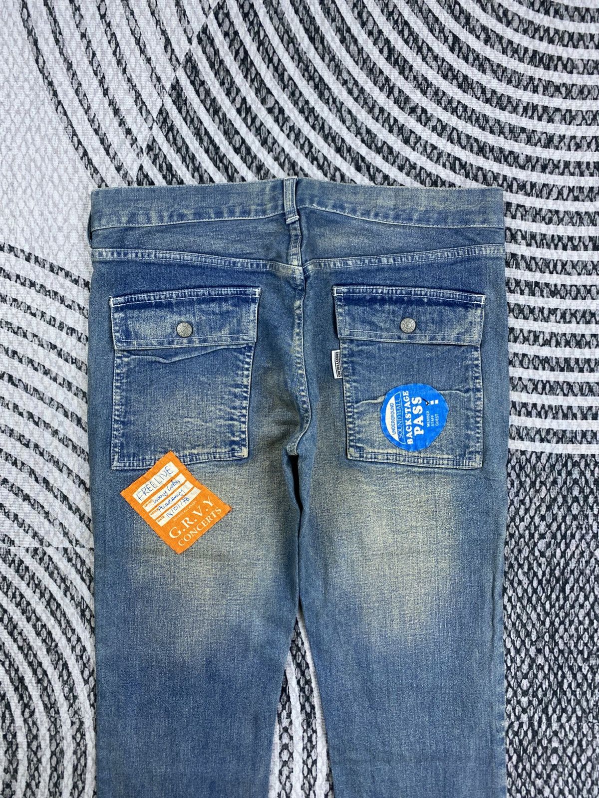 Hysteric Glamour Vtg Groovy Colors Hysteric Style Patches Bush Pants Jeans Size US 33 - 8 Thumbnail