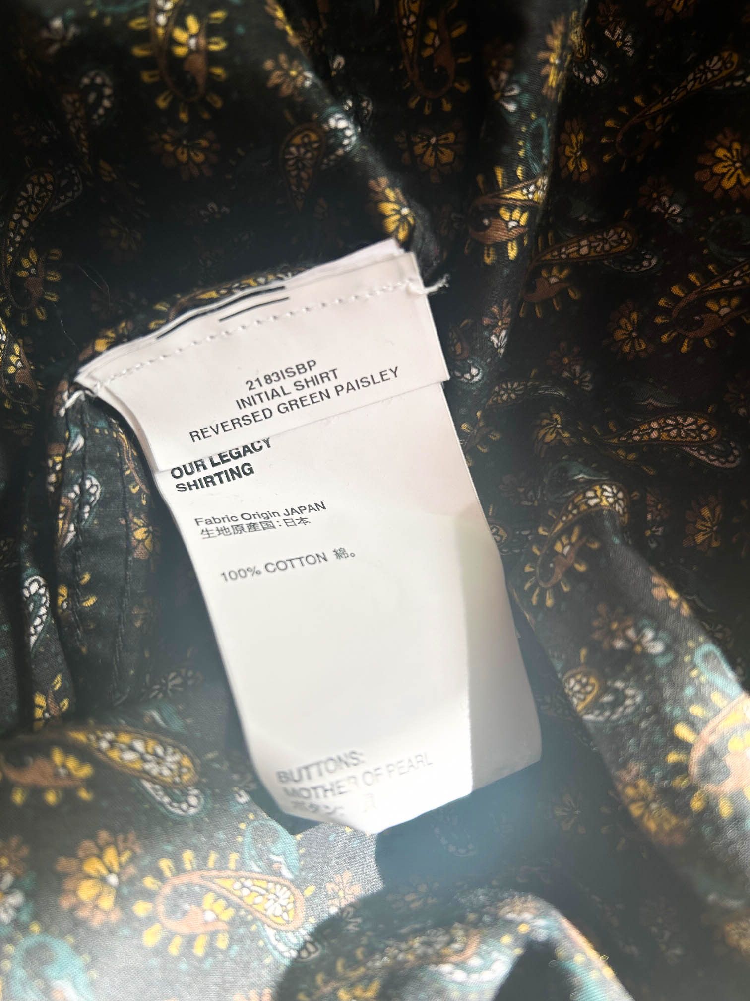Our Legacy Initial Shirt Size US S / EU 44-46 / 1 - 4 Thumbnail