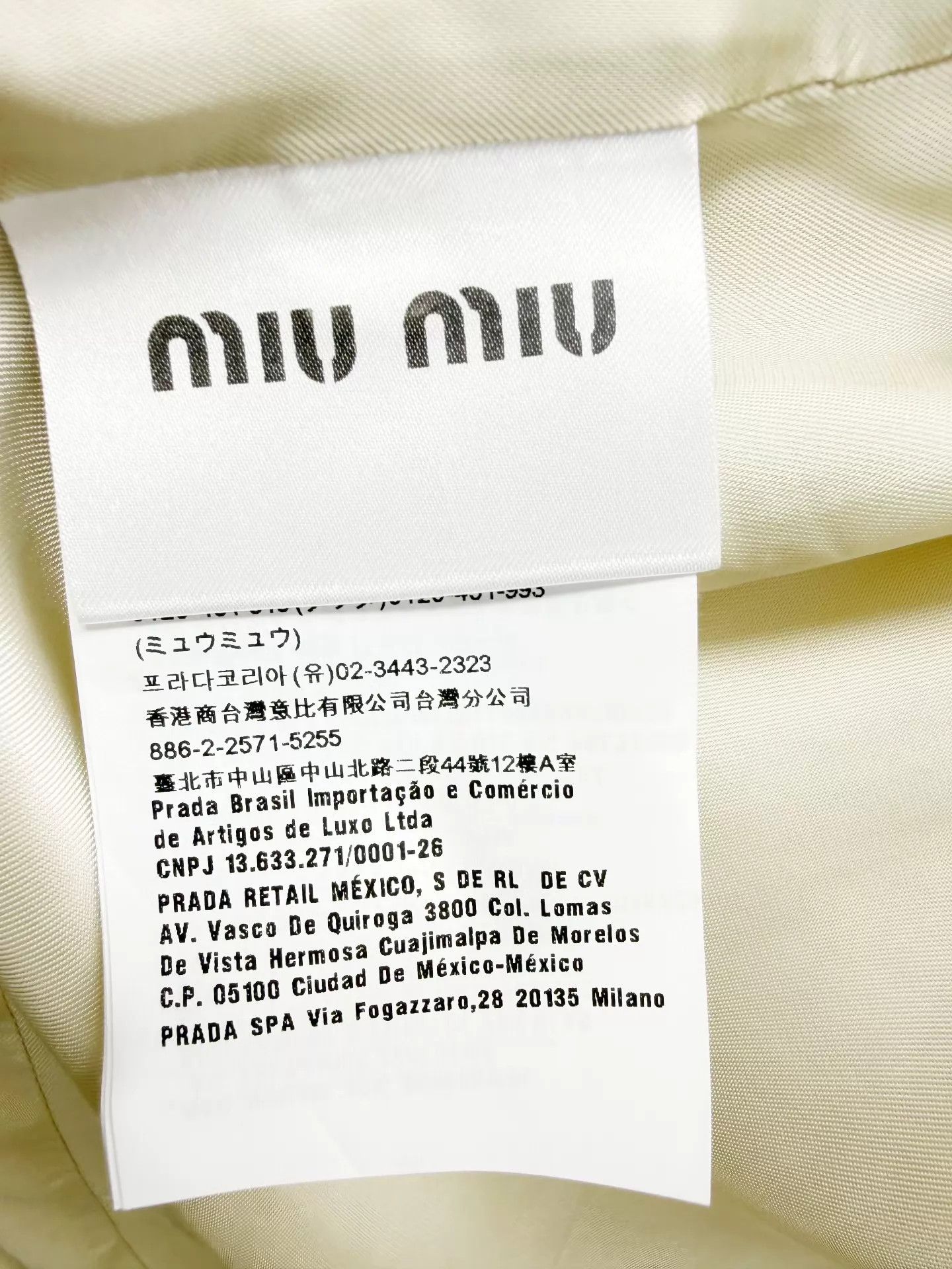 Miu Miu MIU MIU Wool Full Diamond Overcoat Women's 40 Size S / US 4 / IT 40 - 3 Thumbnail
