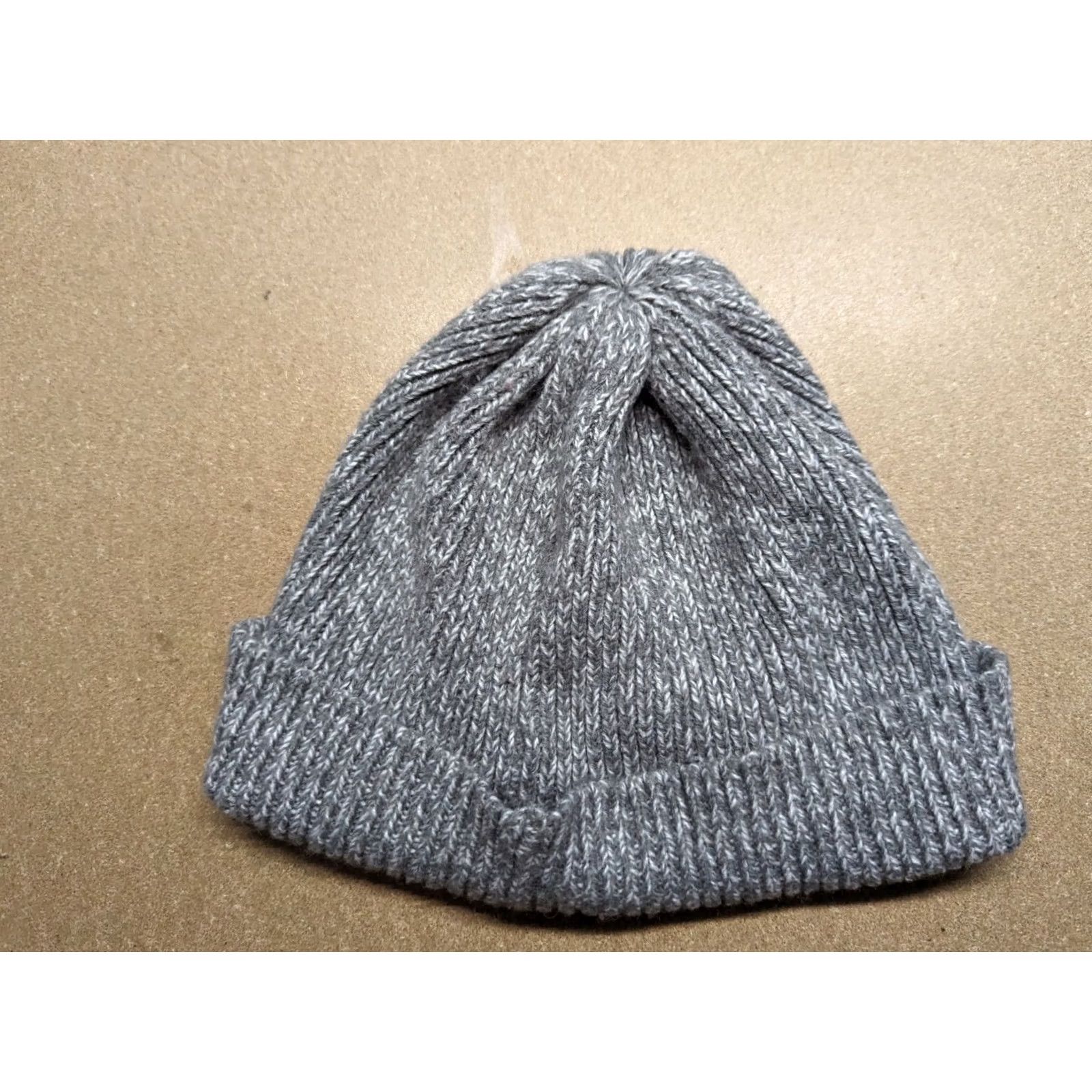 Gap GAP Beanie Hat One Size Relaxed Ribbon Ribbed OS Gray Unisex Adults Knit Acrylic Casual Fall Winter Size ONE SIZE - 3 Thumbnail