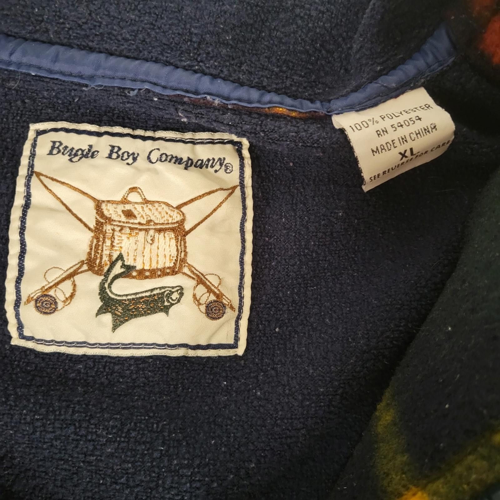 Bugle Boy Vintage Bugle Boy Plaid Fleece XL Lumberjack Grandpacore Size US XL / EU 56 / 4 - 2 Thumbnail