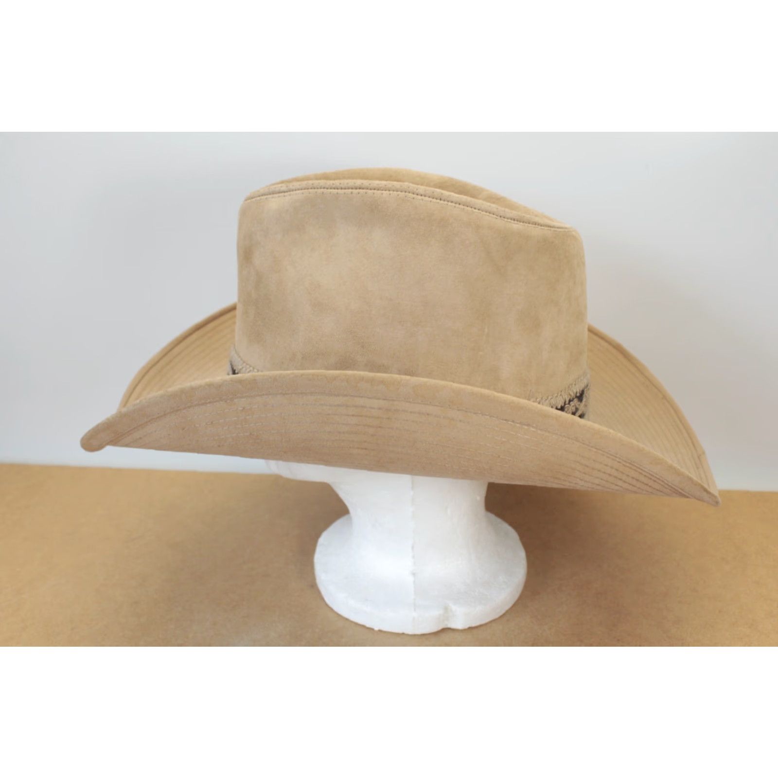 Vintage Vintage Resistol Western Cowboy Hat Self Conforming 7 ½ Tan Beige Brown CLEAN Size ONE SIZE - 6 Thumbnail