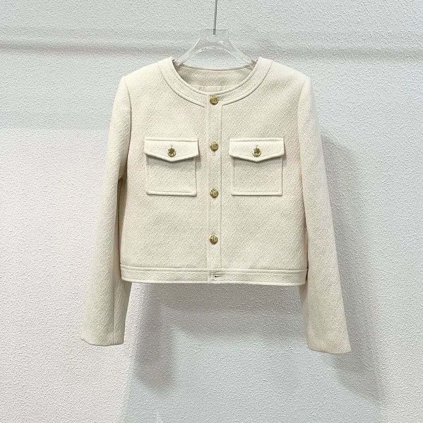 Celine Celine White Button Jacket Size 38 Size S / US 4 / IT 40 - 1 Thumbnail
