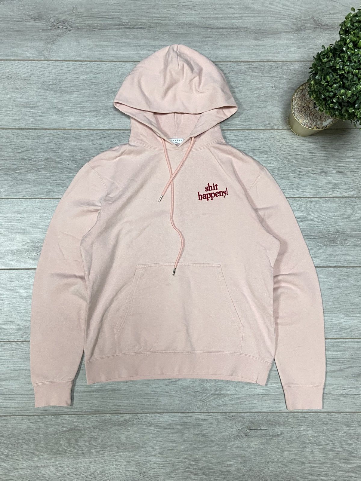 Sandro Sandro Shit happens vintage hoodie Size US L / EU 52-54 / 3 - 1 Thumbnail