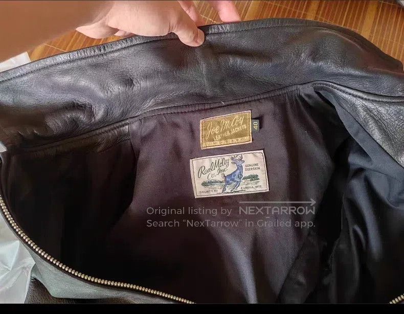 The Real McCoy's The Real McCoys Leather coat Deerskin leather coat Size US S / EU 44-46 / 1 - 2 Thumbnail