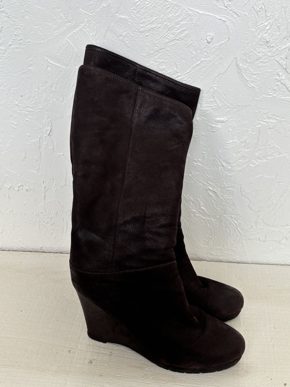 Prada Prada wedge fold over boots Size US 8 / IT 38 - 5 Thumbnail