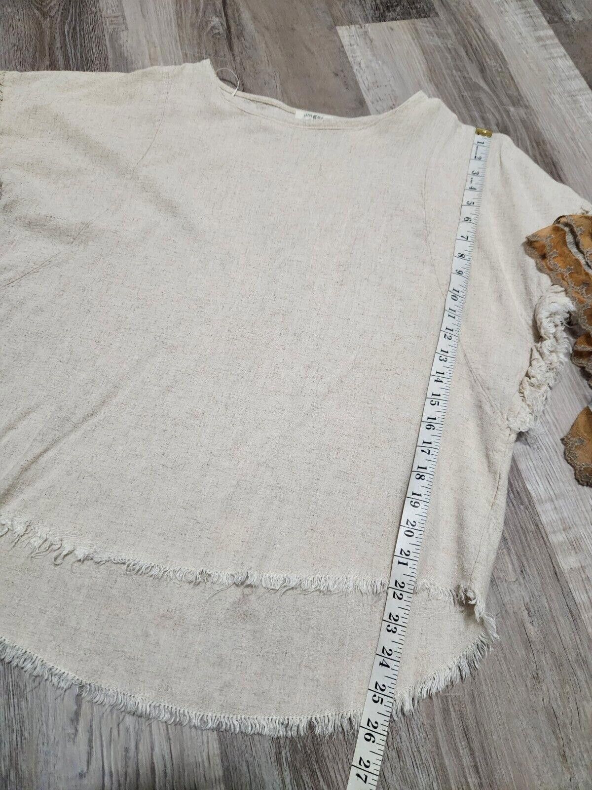 Designer Umgee Tops Lot Small Boho Hippie Linen Blend Shirts Size S / US 4 / IT 40 - 10 Thumbnail