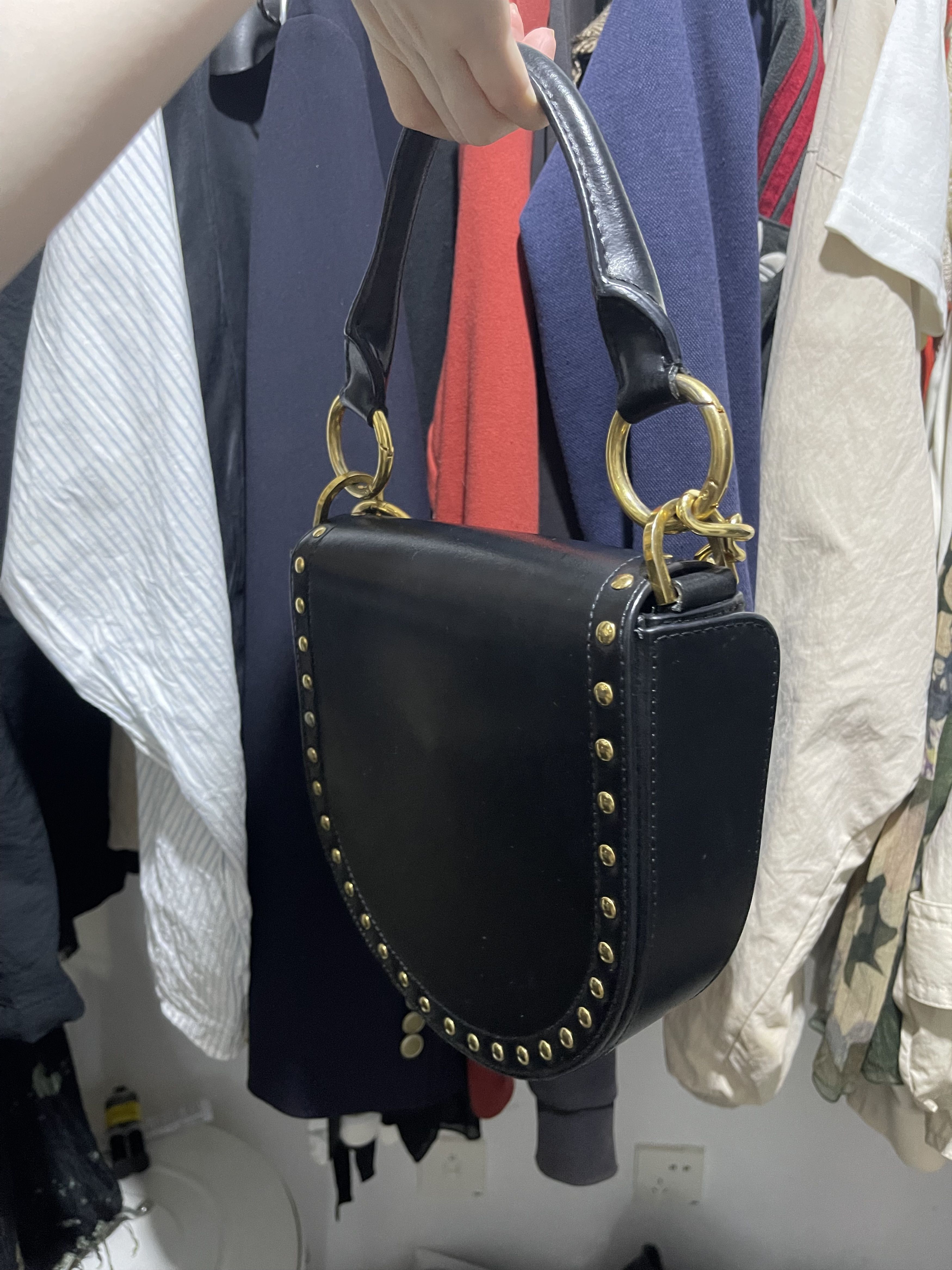 Sacai Sacai Black Horseshoe Handbag Size ONE SIZE - 5 Thumbnail