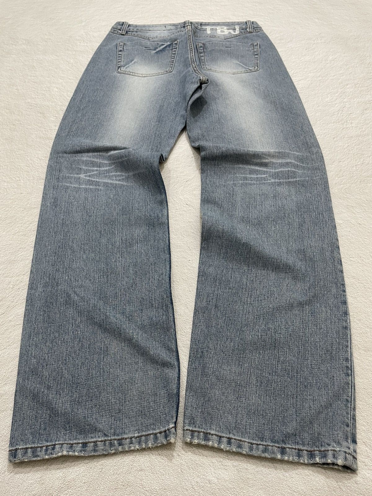 Japanese Brand 2000s TBJ Vintage Stone Wash Denim Y2K Size US 31 - 6 Thumbnail