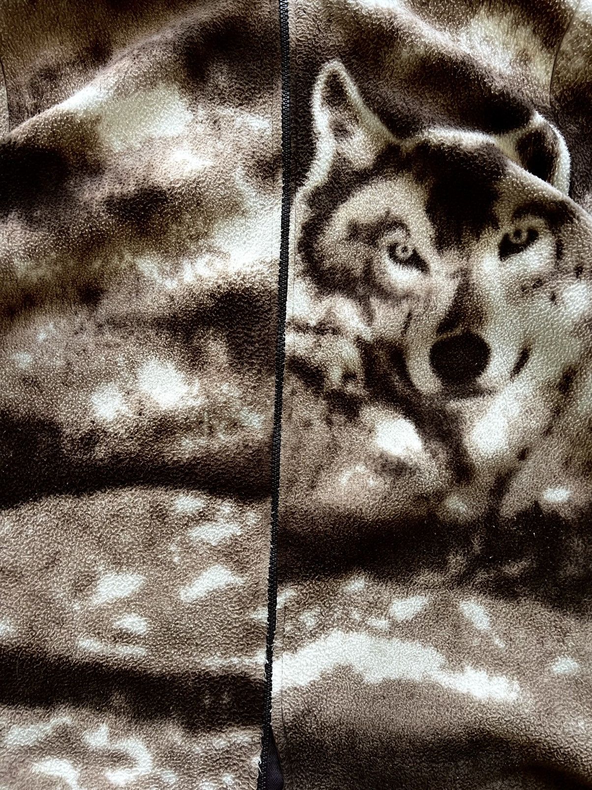 Vintage Vintage Style Wolf Fleece jacket Y2K 90’s Made in USA Size US XL / EU 56 / 4 - 10 Thumbnail