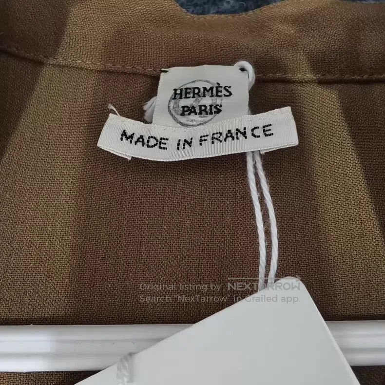 Hermes Hermes Brown Bellflower Lace Collar Shirt Size XS / US 0-2 / IT 36-38 - 3 Thumbnail