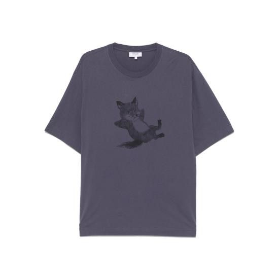 MAISON KITSUNE メンズ 半袖Tシャツ OM00108KJ0008 0120 楽天市場】【3%オフクーポン配布中】 MAISON KITSUNE メゾン