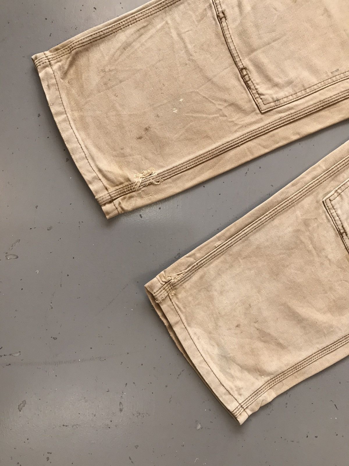 Carhartt × Vintage Vintage sunfade Carhartt b136 BRN double knee denim Size US 32 / EU 48 - 4 Thumbnail