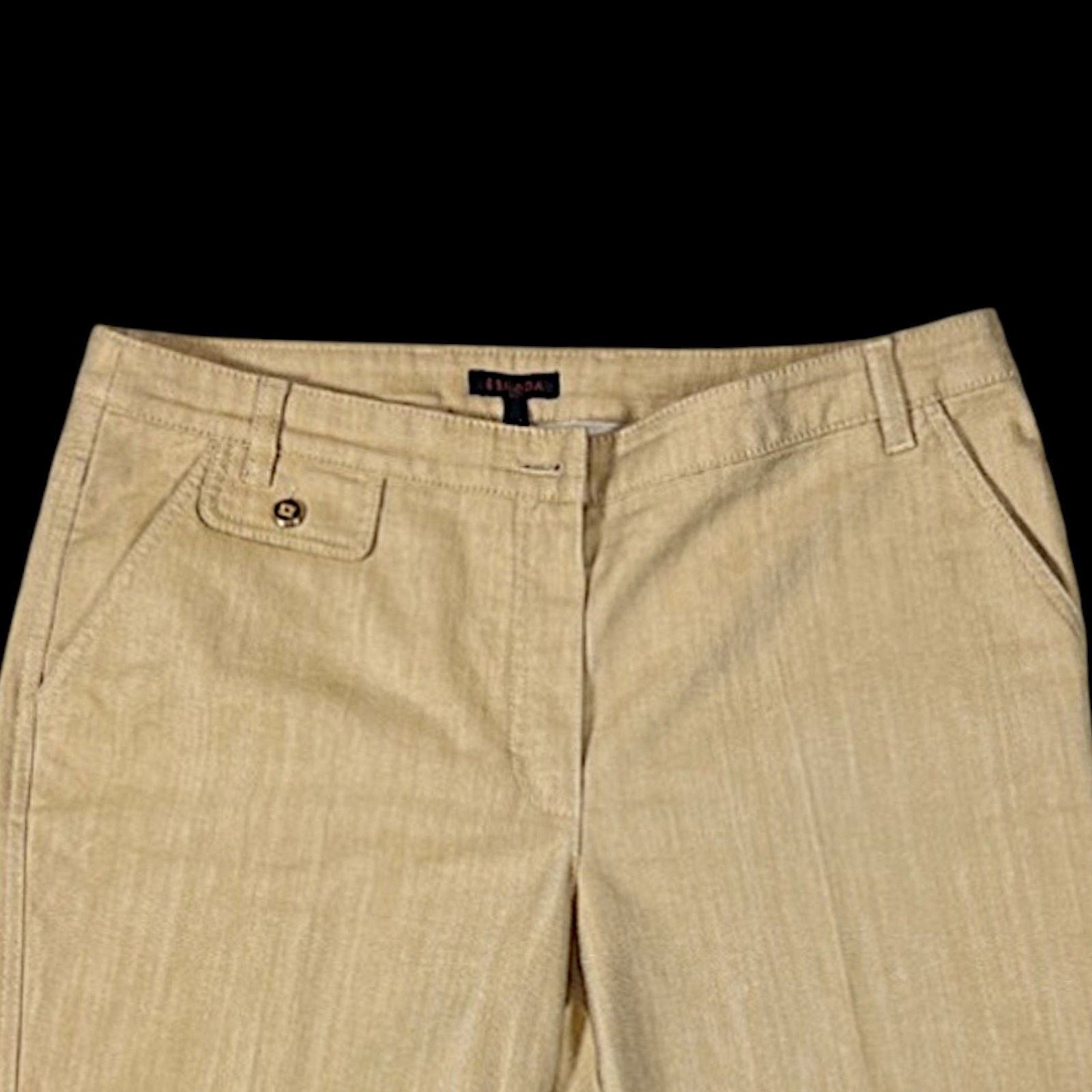 Escada Escada Gold/Yellow Pants | Size 12 Size 34" / US 12 / IT 48 - 4 Thumbnail