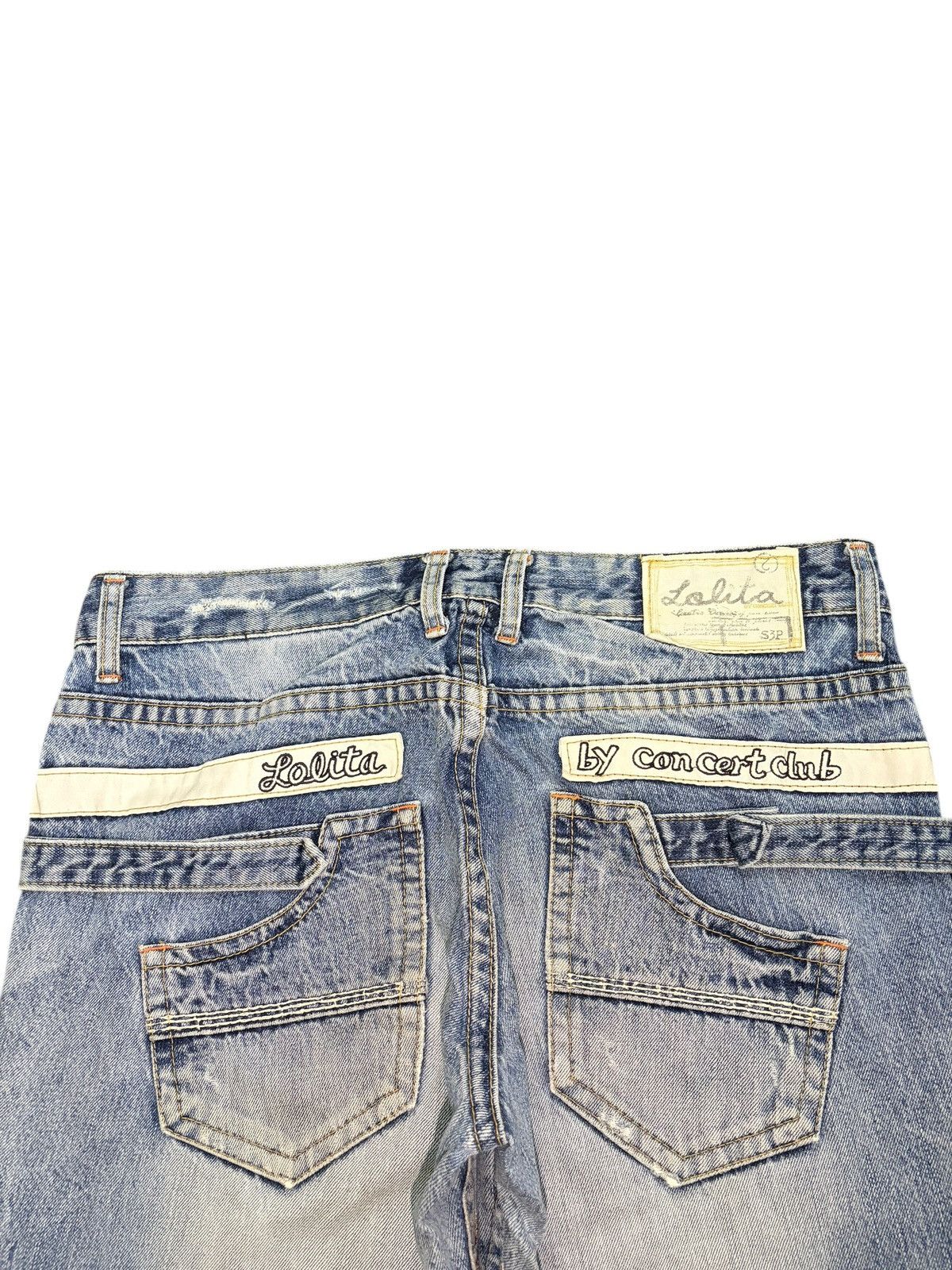 Fubu Vintage Lolita Club Faded Wash Distress Baggy Jeans Size US 36 / EU 52 - 4 Thumbnail