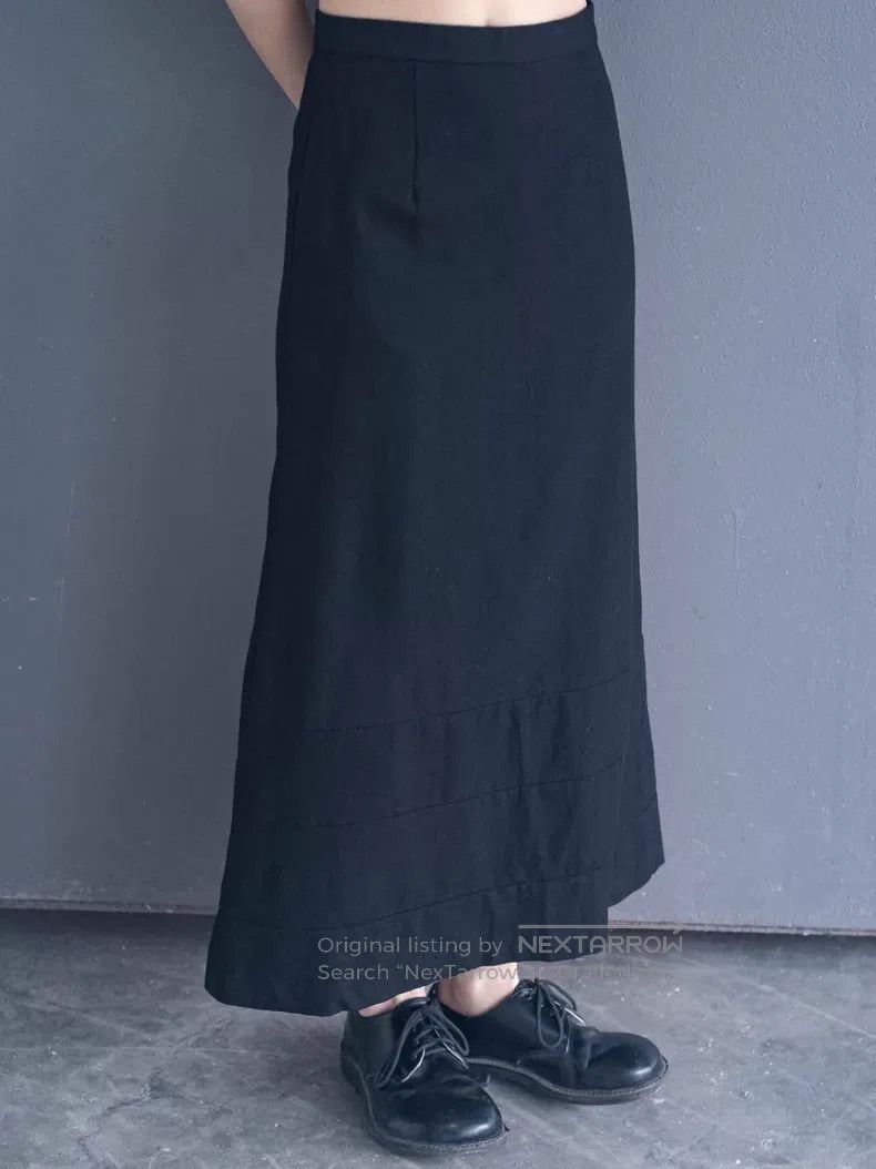 Comme des Garcons Comme Des Garcons size M Black woolen long skirt Size 23" - 6 Thumbnail