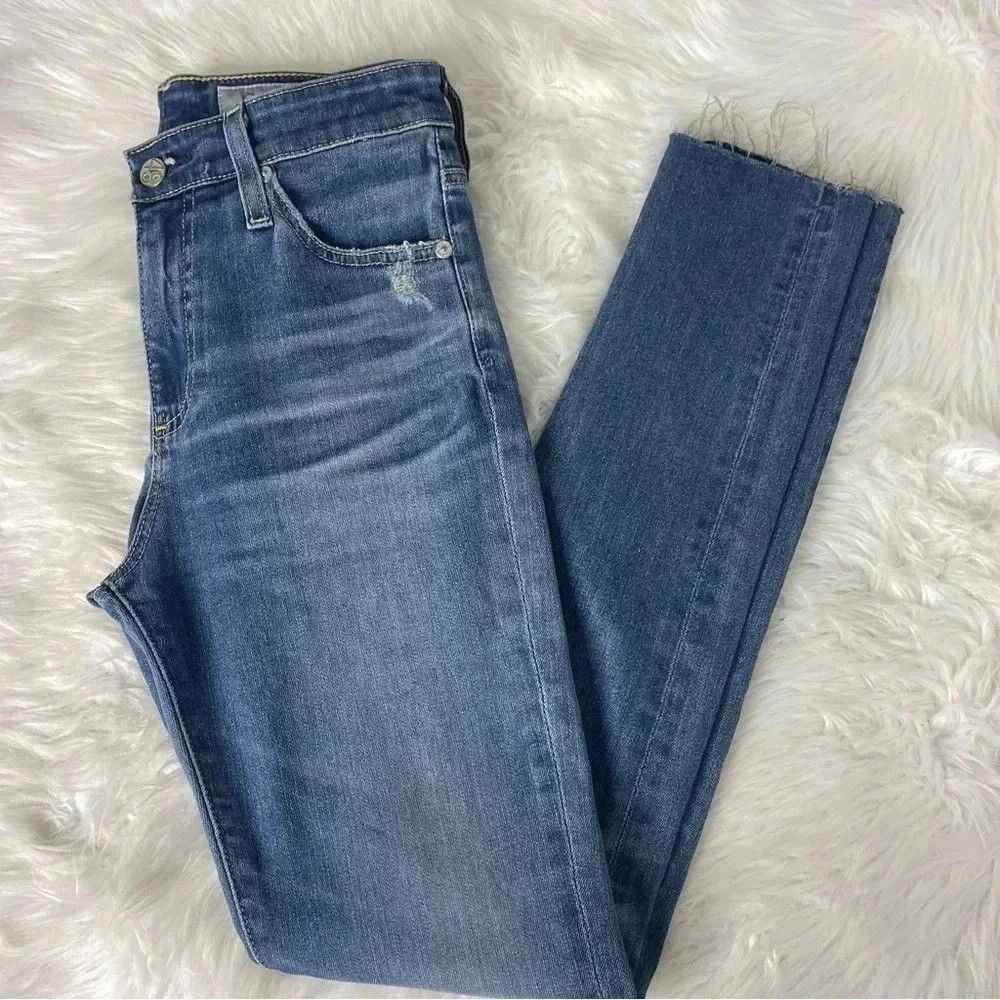 AG Adriano Goldschmied Adriano Goldschmied Farrah High Rise Skinny Jeans Size 25 Size 25" / US 0 / IT 36 - 2 Thumbnail