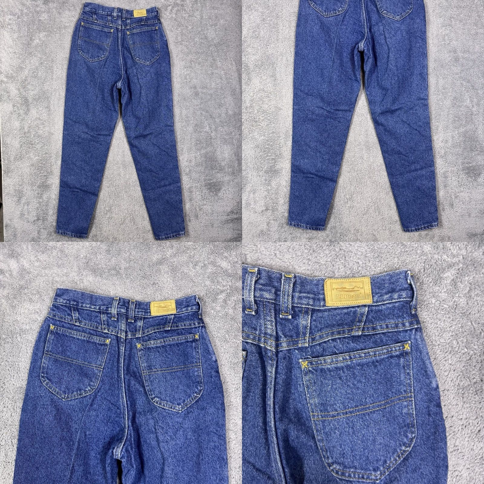 Vintage VINTAGE LL Bean Jeans Women 10 High Rise Den 32 Inseam 28 W 5-Pocket Plaid Flannel Lined Chore USA Made Mom Jeans Womens Size 32" / US 10 / IT 46 - 9 Thumbnail