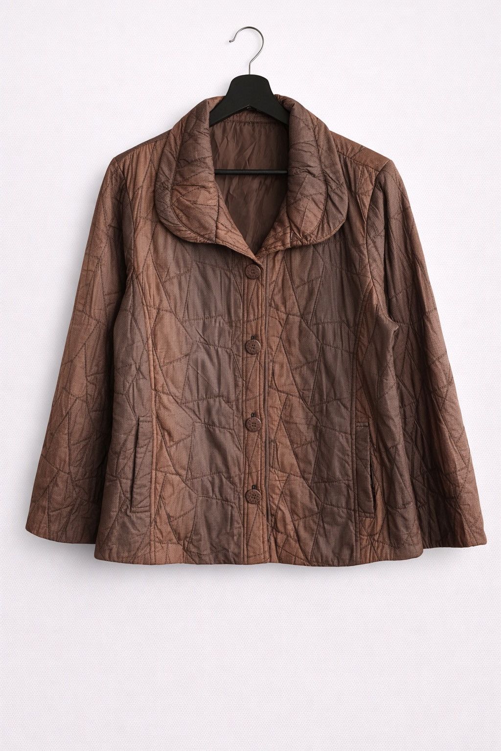Japanese Brand J. Satterwhite Quilted Jacket Brown Lightweight Size M / US 6-8 / IT 42-44 - 1 Thumbnail