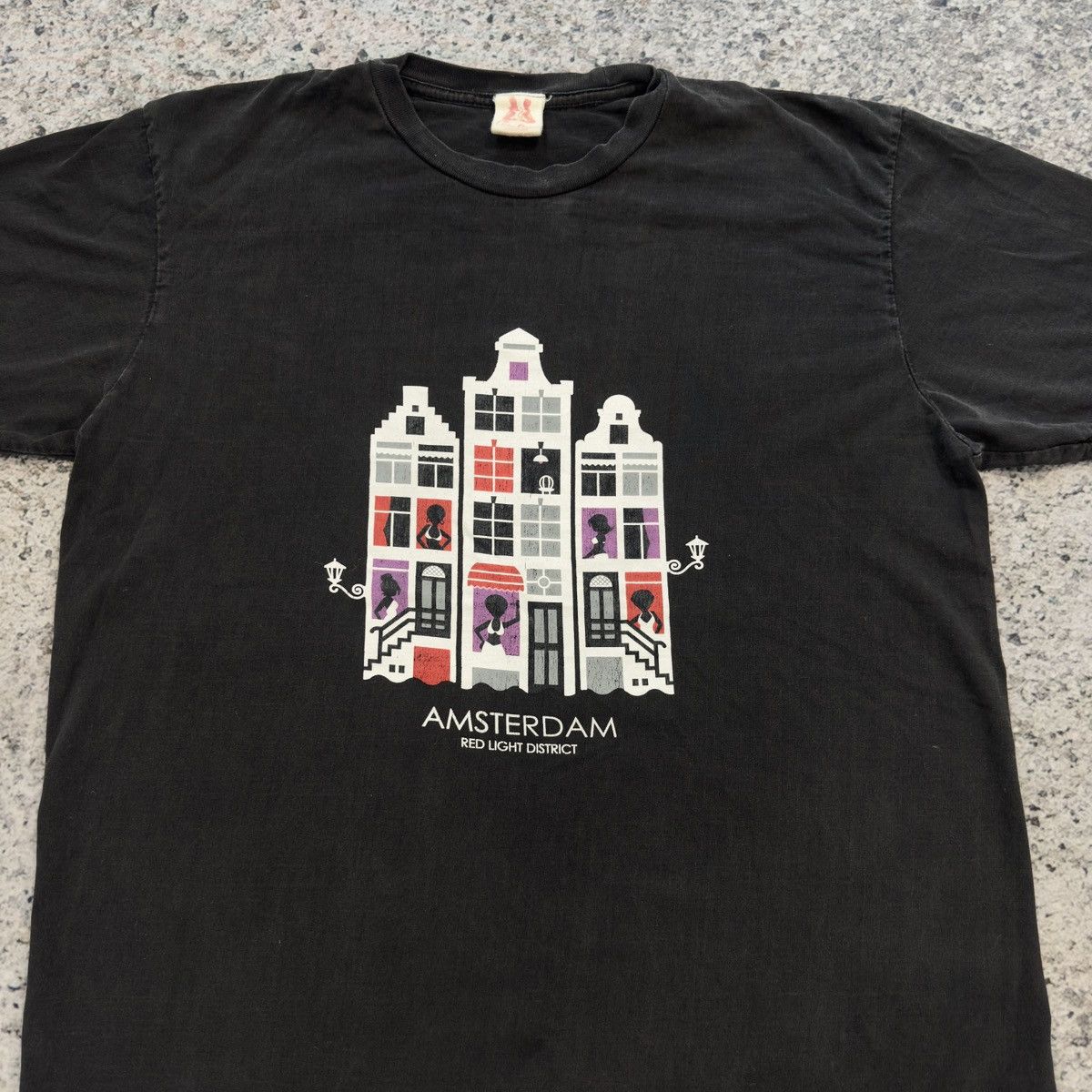 Vintage 90s Sin City Amsterdam Red Light District Sex Tee ERD Grunge Size US L / EU 52-54 / 3 - 3 Thumbnail