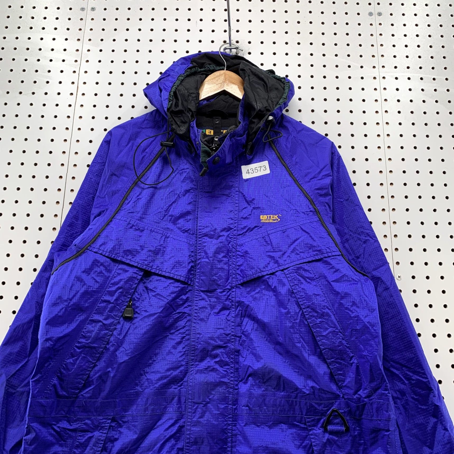 Eddie Bauer VINTAGE Eddie Bauer EBTEK Gore-Tex Hooded Jacket Mens Small Blue Purple Jacket Size US S / EU 44-46 / 1 - 2 Thumbnail