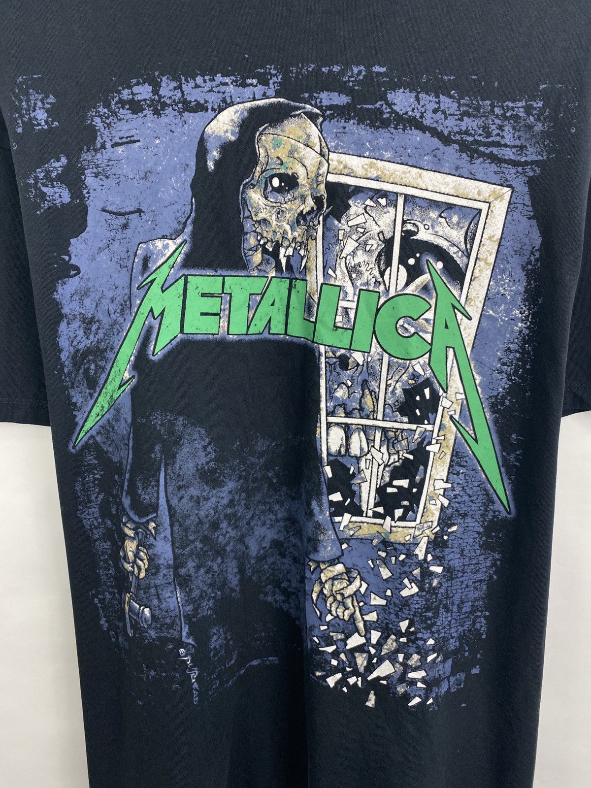 Metallica 💀 Vintage Metallica Pushead Rock Band Rare Retro T-Shirt Size US L / EU 52-54 / 3 - 4 Thumbnail