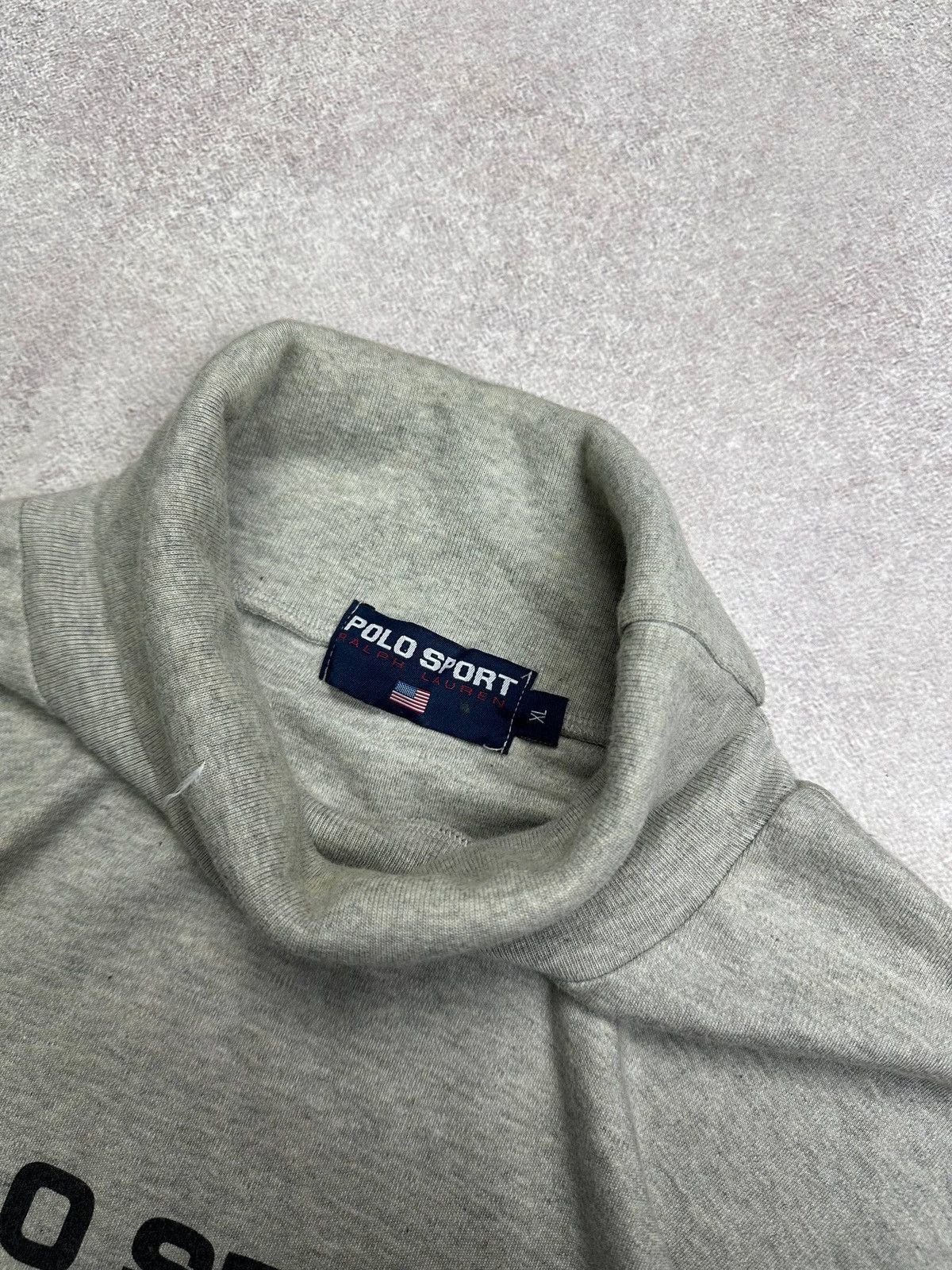 Palace × Polo Ralph Lauren Vintage Polo Ralph Lauren RRL Big Logo Turtleneck Sweater XL Size US XL / EU 56 / 4 - 3 Thumbnail