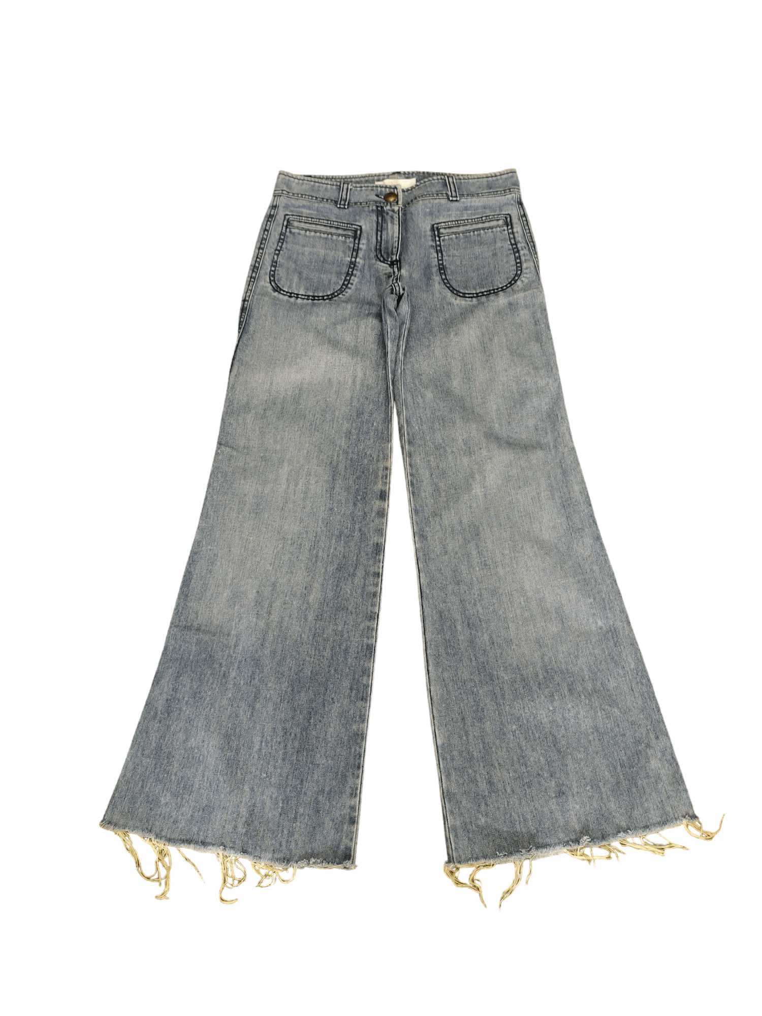 Chloe Flare Jeans Vintage 90s Chloe Release Hem Boot Cut Size 27" / US 4 / IT 40 - 4 Thumbnail