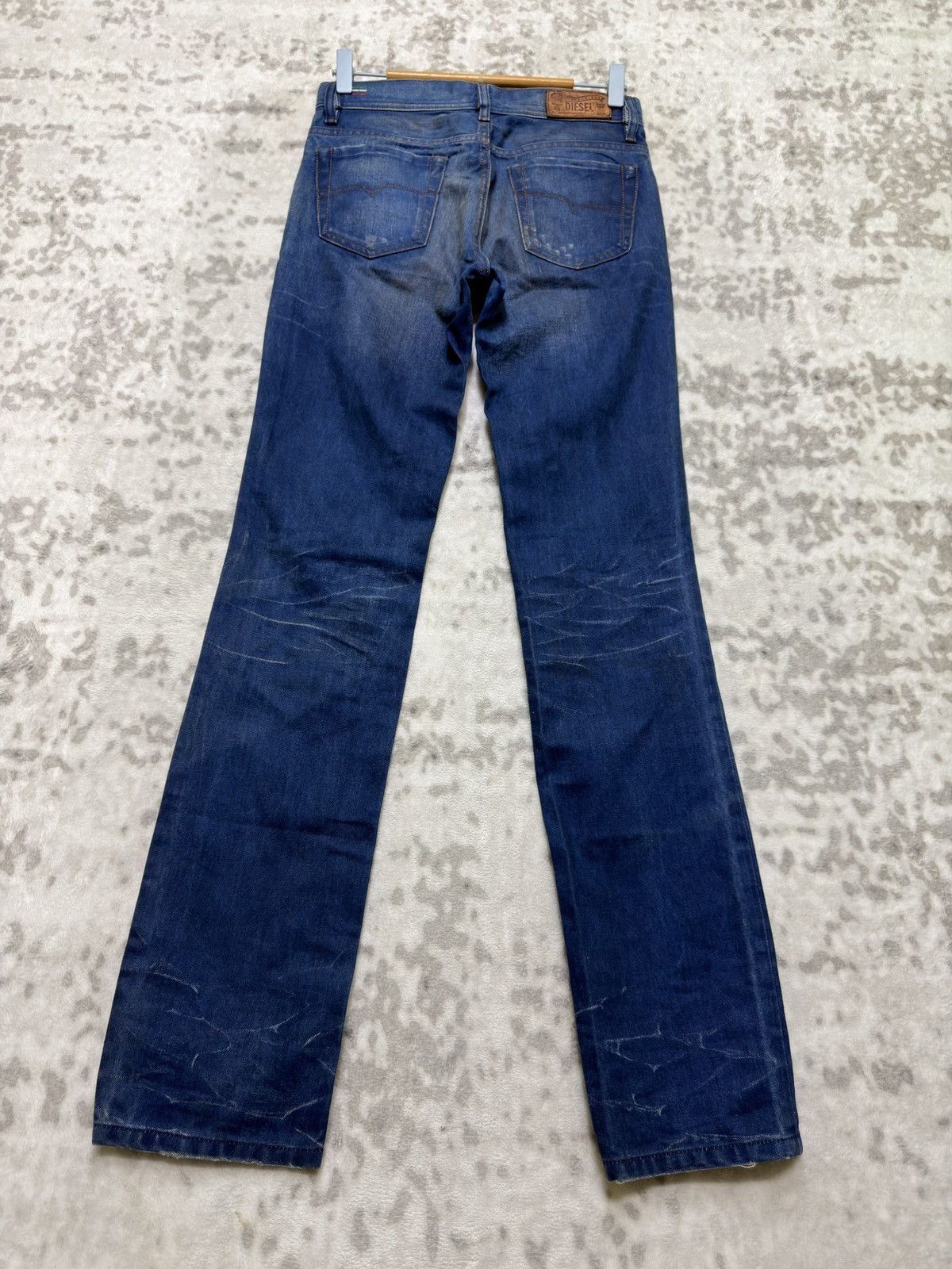 Diesel Diesel Faithlegg Women Straight Fit Y2K Mud Washed Denim Size US 27 - 2 Thumbnail