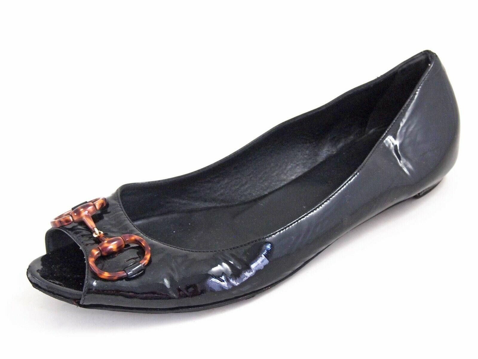 Gucci Gucci Horsebit Flats Black Patent Leather EU 39.5 US 9.5 Size US 9.5 / IT 39.5 - 1 Thumbnail
