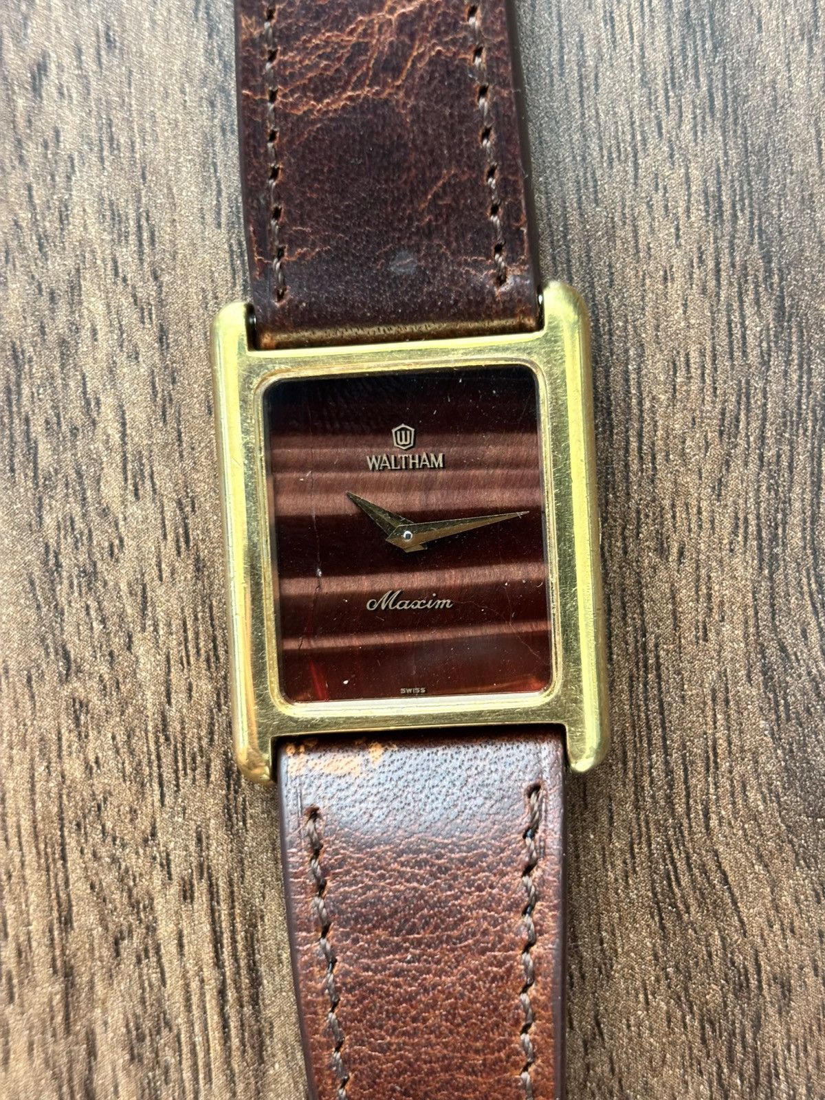Orient Waltham Maxim swiss made tiger eye stone dial Size ONE SIZE - 2 Thumbnail